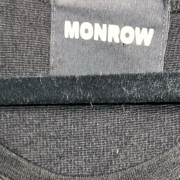 NWOT Revolve Monrow Super Soft French Terry Black Romper Loungewear Sz S - Picture 10 of 11